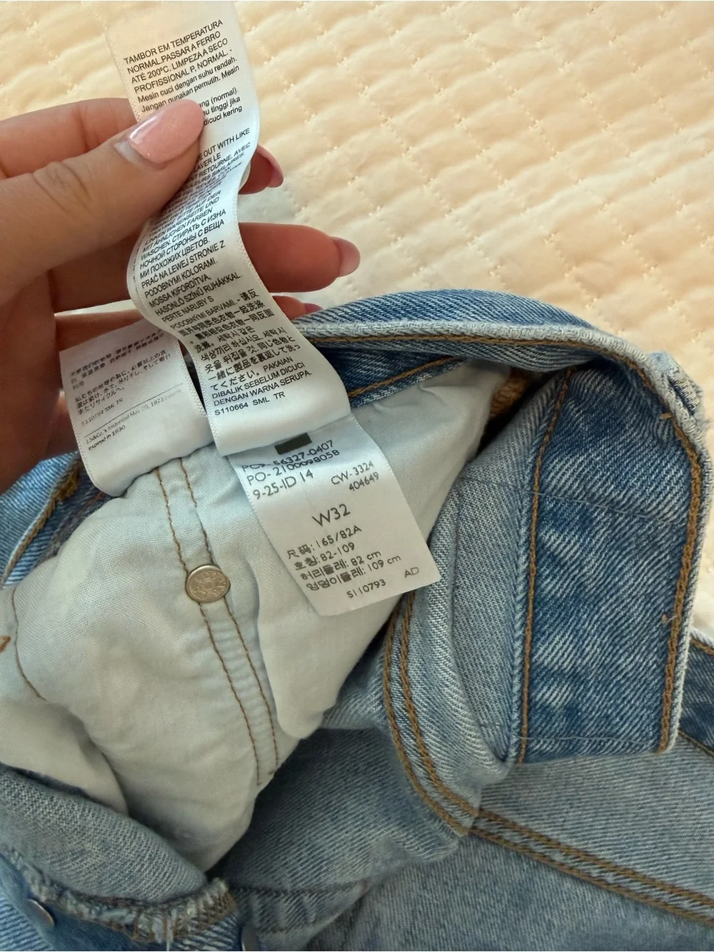 Levi's 501 Light Blue High-Rise Cutoff Denim Shorts